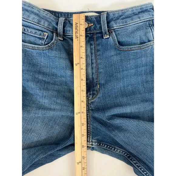 Abercrombie & Fitch High Rise Mom Jean Medium Wash Blue Size 26/2R - Picture 11 of 12
